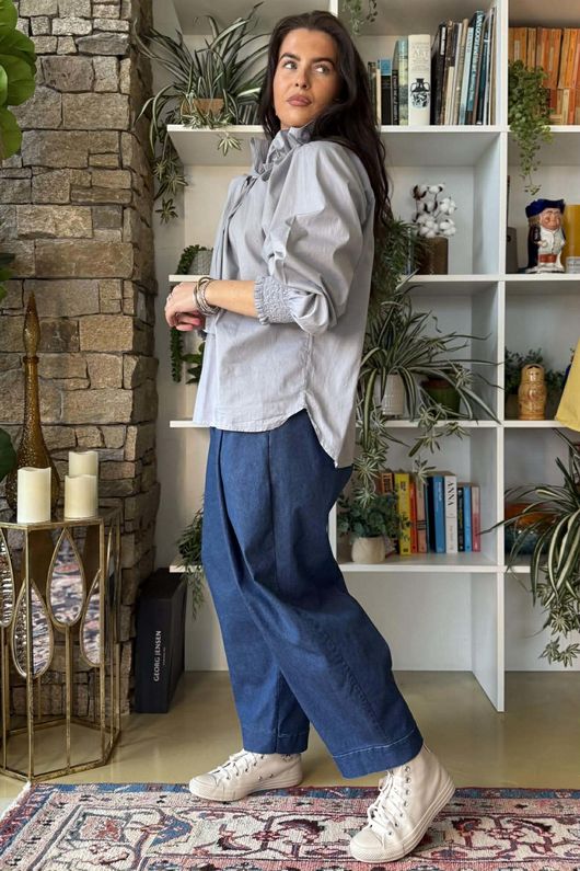 Paloma Poet Blouse Cloud Grey